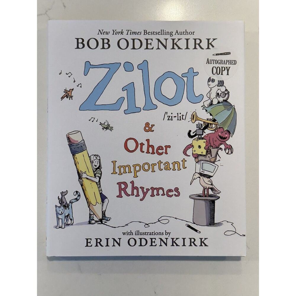 Bob Odenkirk SIGNED Zilot and Other Important Rhymes (2023, Hardcover) Autograph